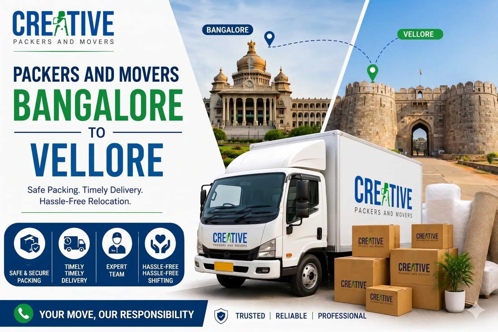 Packers and Movers Bangalore to Vellore