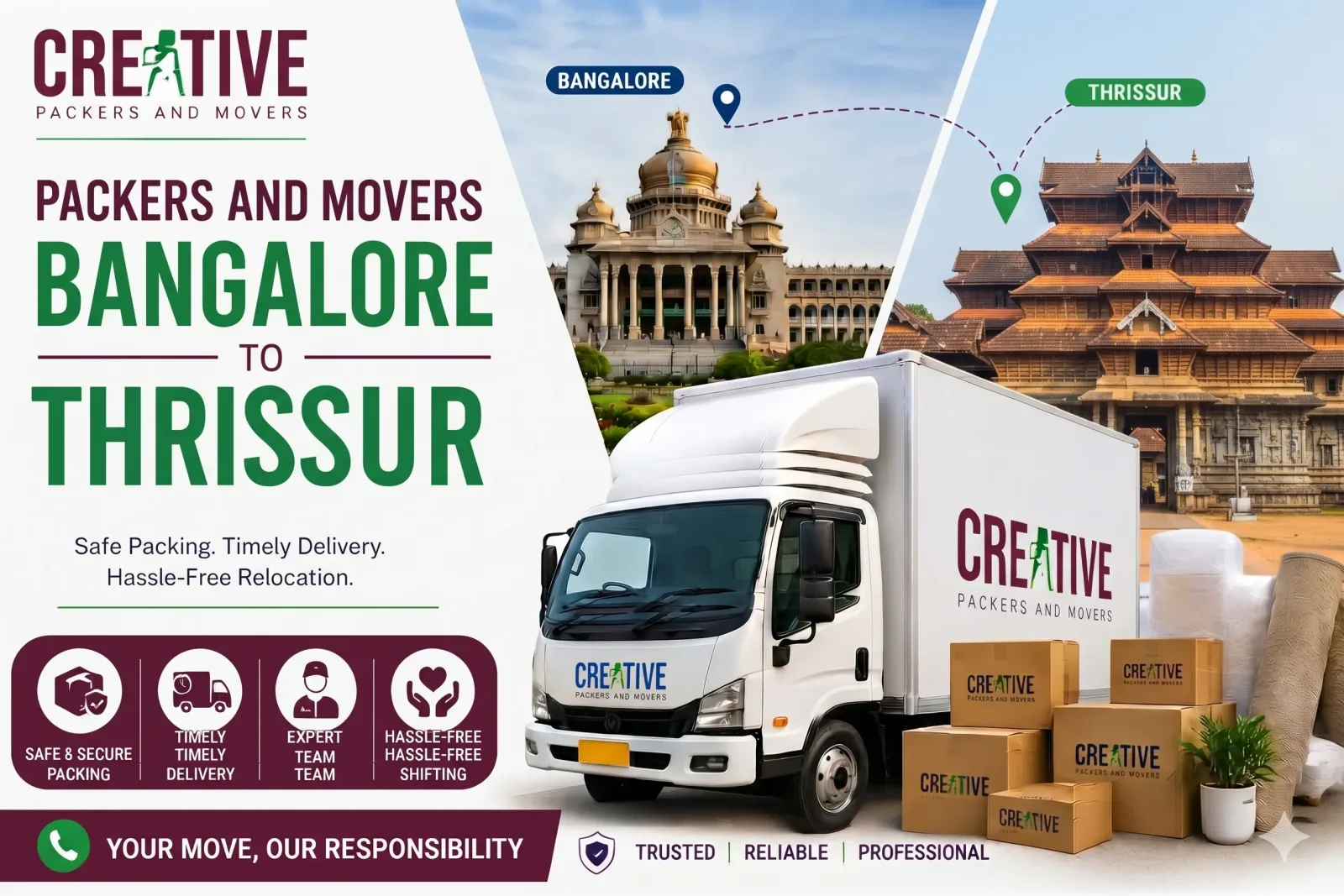 Packers and Movers Bangalore to Thrissur