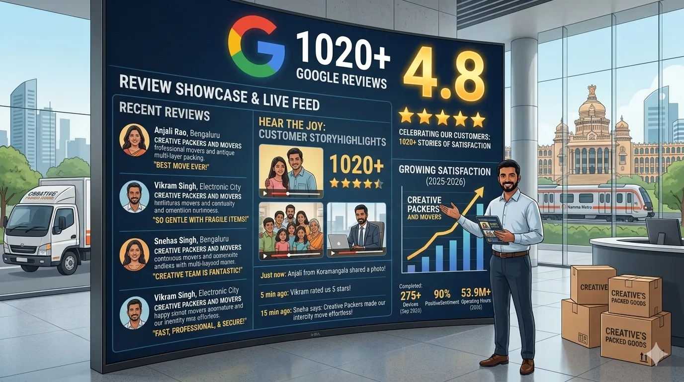 What Our 1020+ Google Reviews Say About Our Moving Service