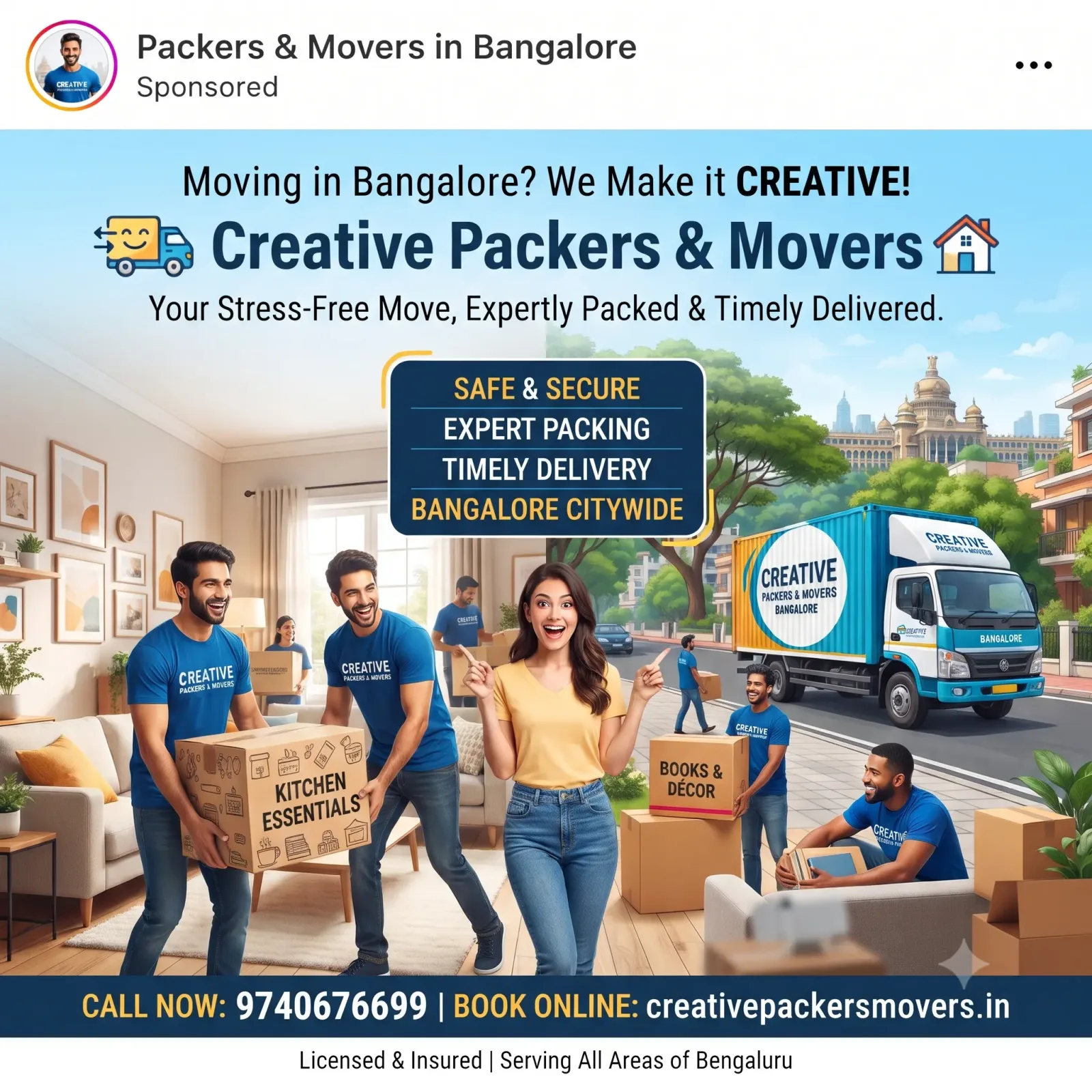 Packers and Movers Bangalore to Indore